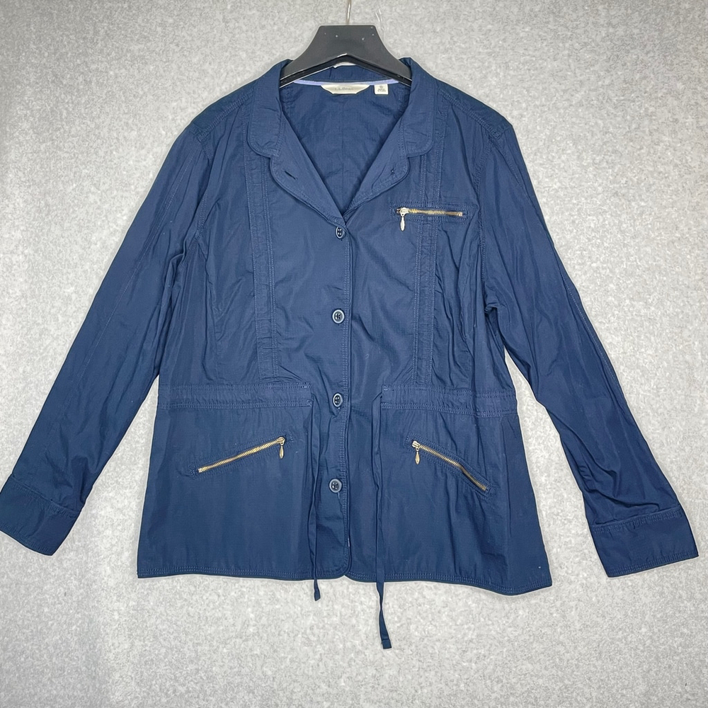 L.L. Bean Blue Utility Jacket XL #CC